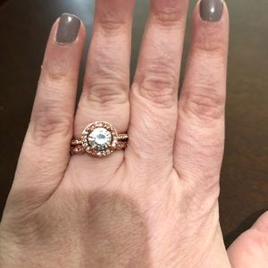 Stackable rings copper colored